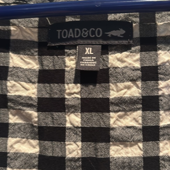 Toad & Co black and cream gingham dress - Picture 3 of 4